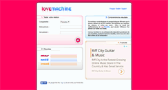 Desktop Screenshot of lovemachine.fr