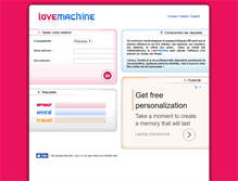 Tablet Screenshot of lovemachine.fr